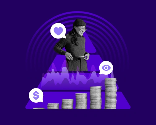 man in front of pyramid