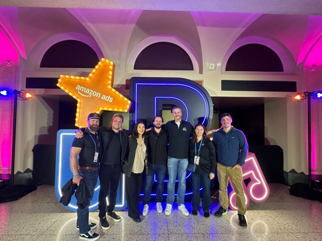 group of Tinuiti colleagues at Amazon unBoxed 2026