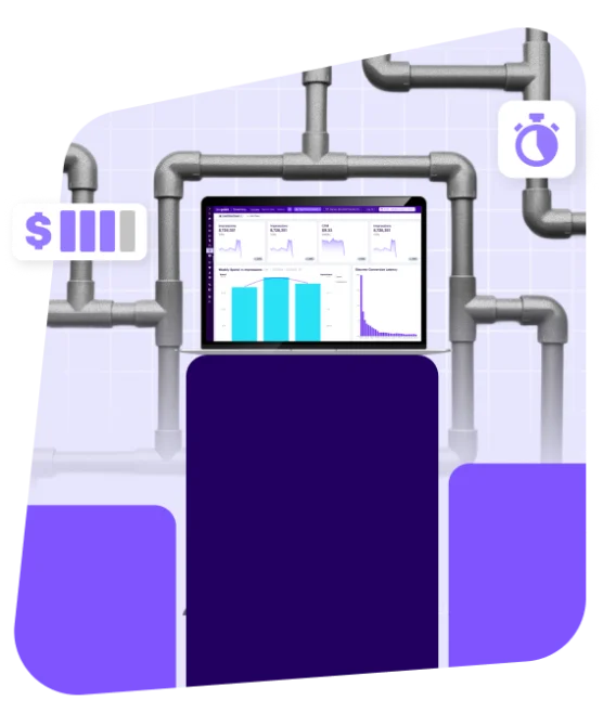 graphic of charts and metrics