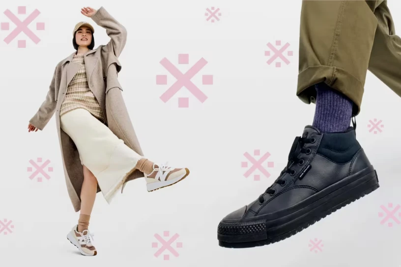 people modeling DSW shoes