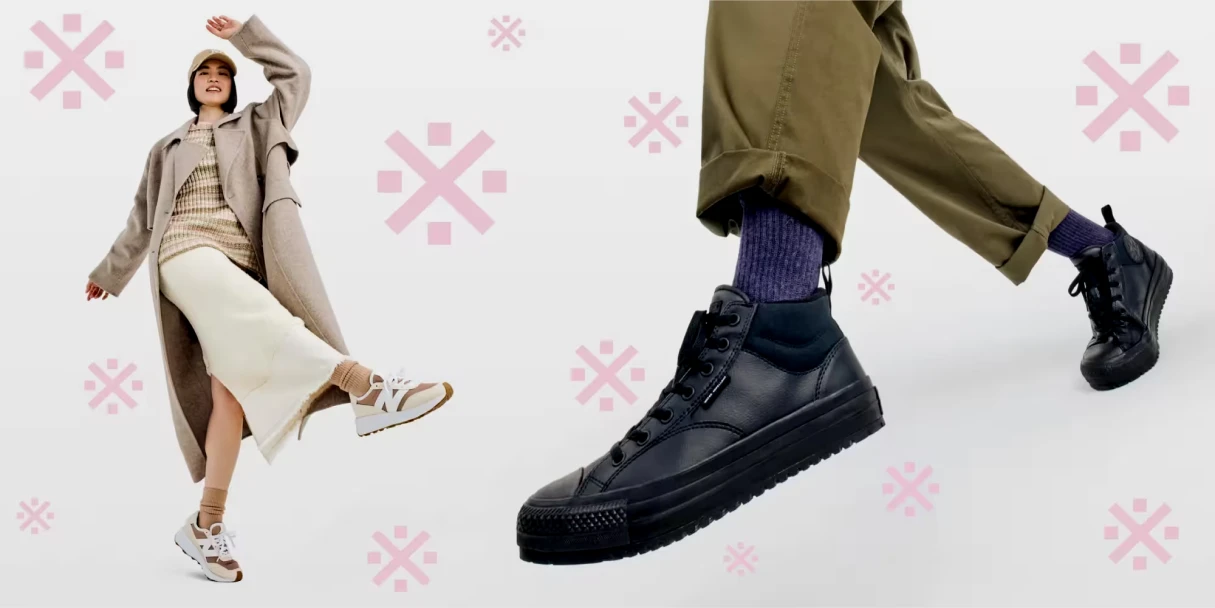 people modeling DSW shoes