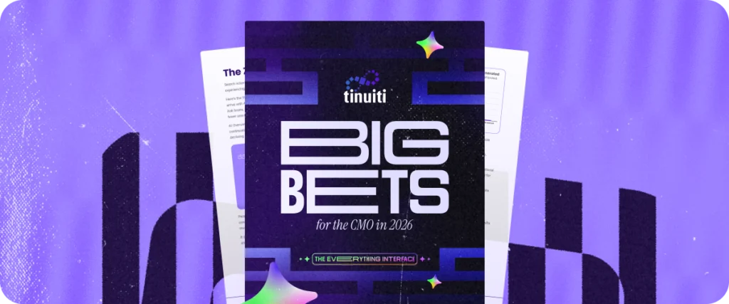 A cover image of a guide titled 'Big Bets for the CMO in 2026"