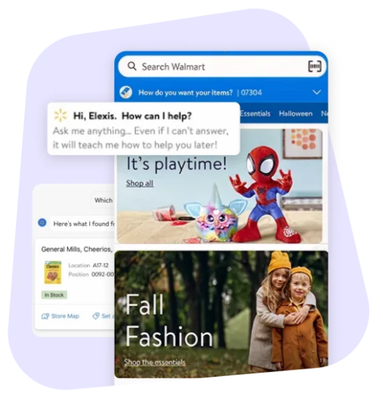 examples of walmart platform and app