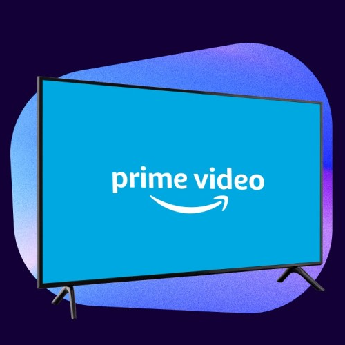 Prime Video logo inside a tv