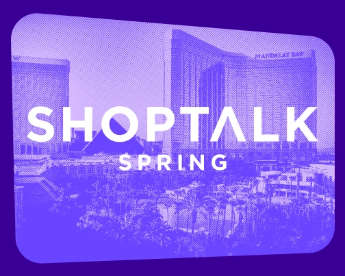 purple image of hotel that shows SHOPTALK SPRING overlayed
