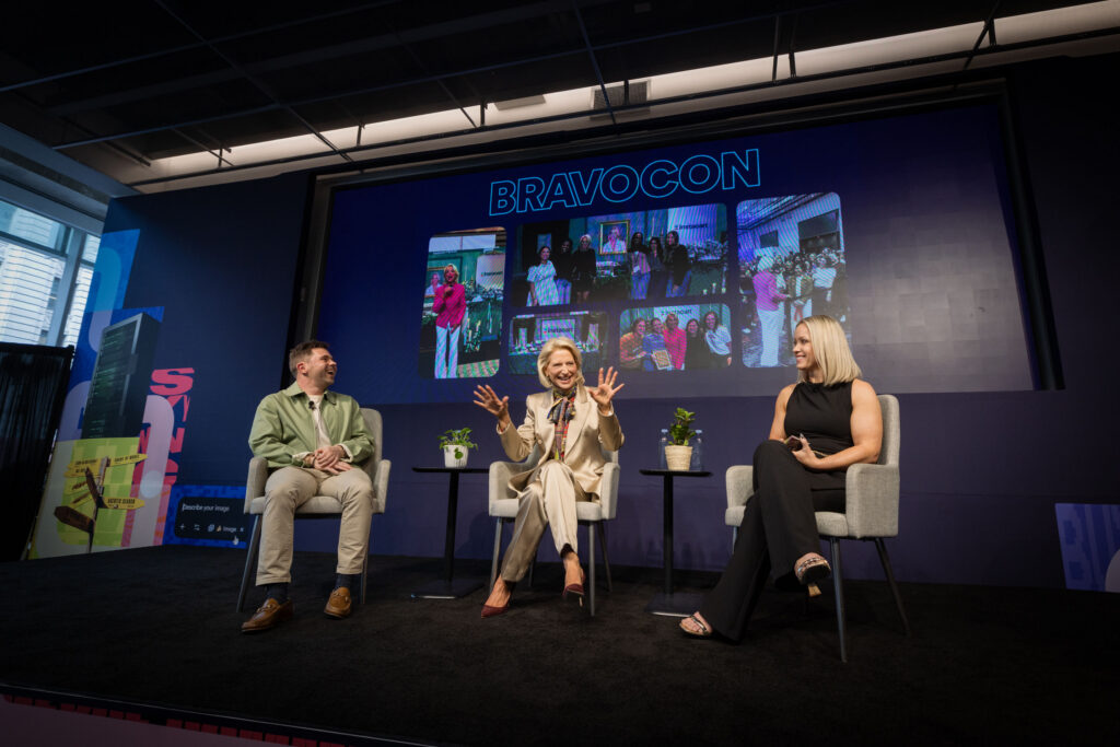 Dorinda Medley, Jay Adoue, and Shasta Cafarelli at Tinuiti Live 2026