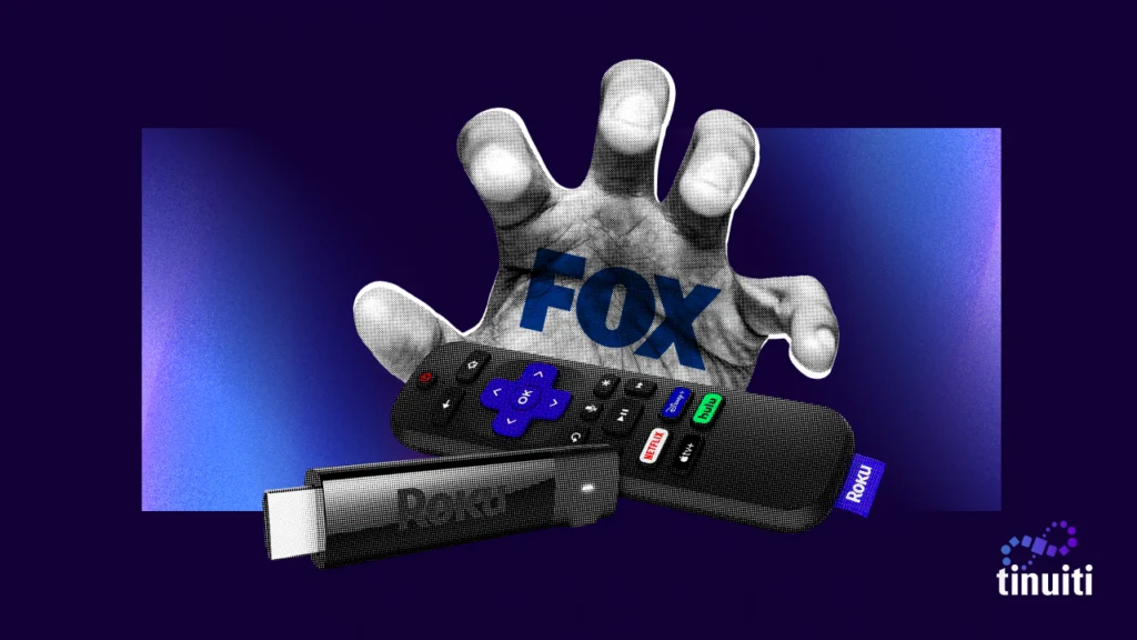 hand grabbing remote and FOX logo