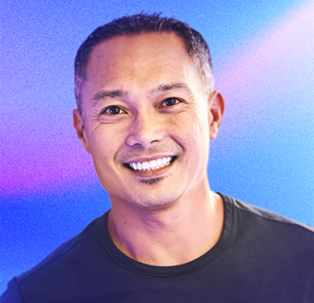 man smiling at the camera