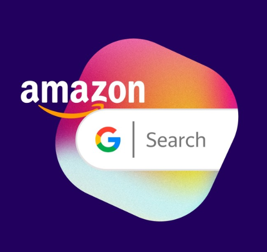Amazon and Google Search logos