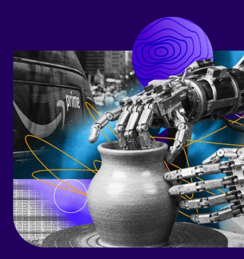 robot hand sculpting pottery