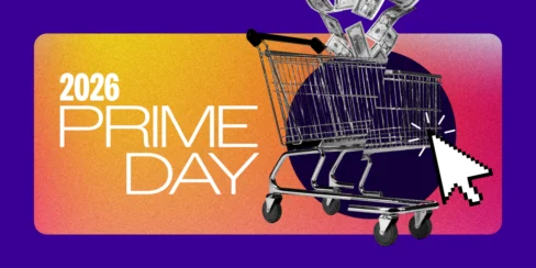 shopping cart with USD flowing into it with the words 2026 Prime Day