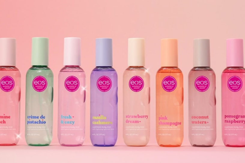 lineup of eos sprays