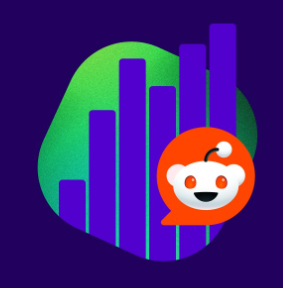 reddit logo and chart