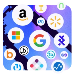 collage of logos