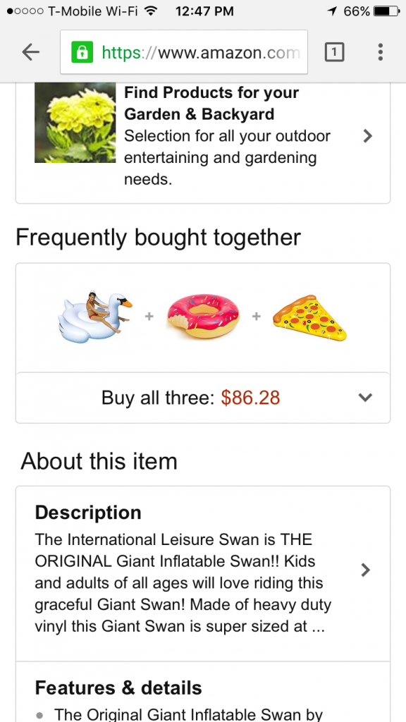 Amazon Mobile Site Product Detail Page 3