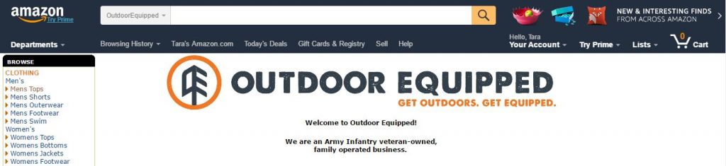 outdoor equipped